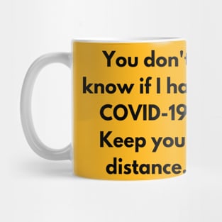 Covid Status Unknown Mug